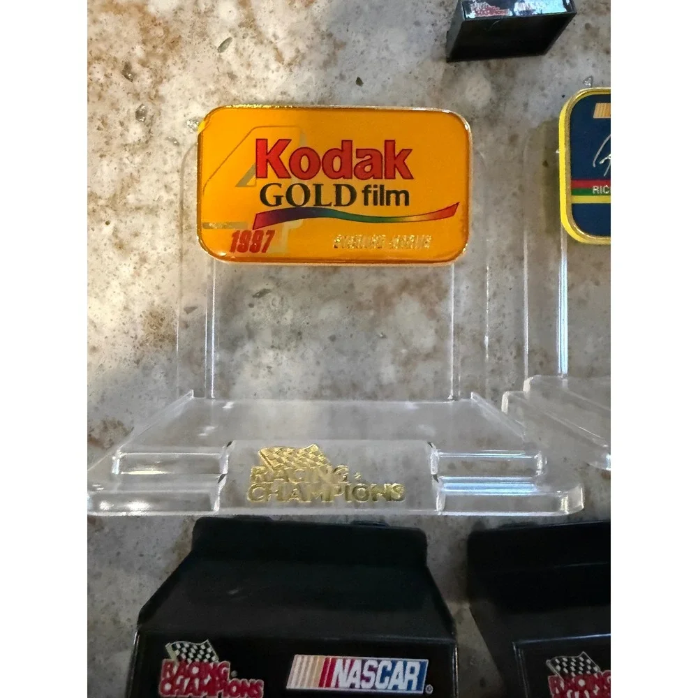 Vintage NASCAR‎ Racing Champions Display Stands Lot Sterling Marlin Ricky Craven